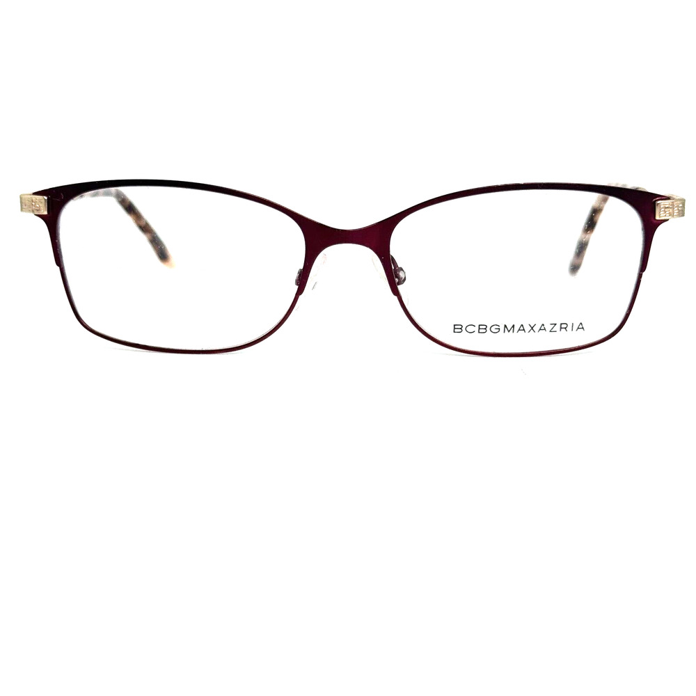 BCBGMAXAZRIA Anita Wine Womens Semi Cat Eye Full Rim Eyeglasses 52-16-130 H16692
